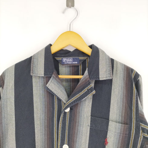 ポロバイラルフローレン Polo by RALPH LAUREN ストライプオープンカラーシャツ 開襟 メンズ