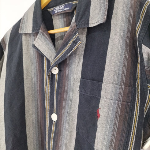 ポロバイラルフローレン Polo by RALPH LAUREN ストライプオープンカラーシャツ 開襟 メンズ