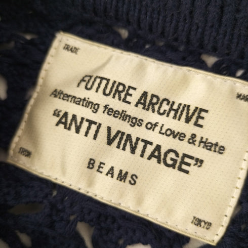 ビームス BEAMS FUTURE ARCHIVE ANTI VINTAGE MESH KNIT SHIRT メンズ M