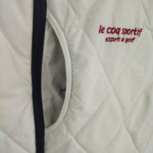 ルコック スポルティフ le coq sportif ロゴ刺繍 中綿ベスト メンズ import:L