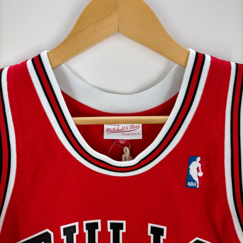 ミッチェルアンドネス mitchell&ness ROAD JERSEY BULLS 97-98 JORDAN AJY メンズ JPN:M