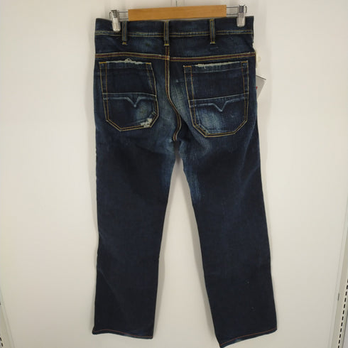 ディーゼル DIESEL ダメージ加工 デニムストレートデニムパンツ メンズ 29inch