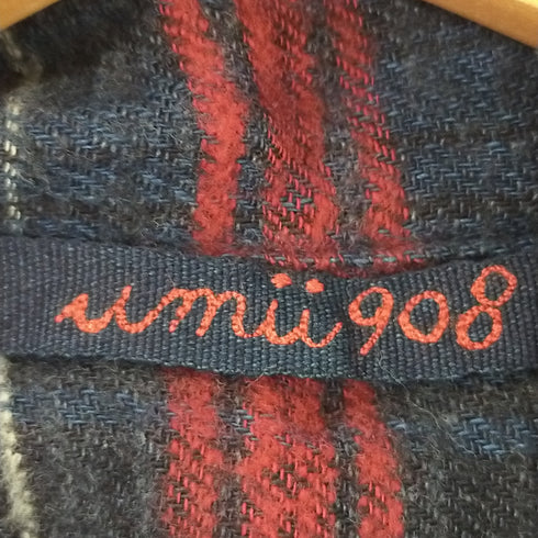 ウミ908 umii908 プリーツ コットンネルシャツ レディース 3