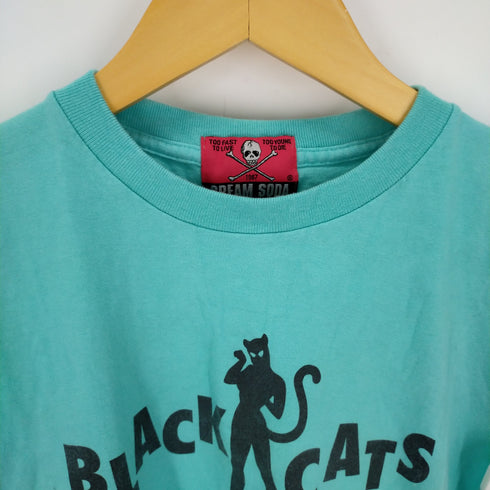 クリームソーダ CREAM SODA BLACK CATS クルーネックTシャツ メンズ JPN:S