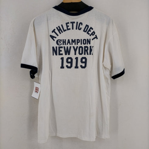 チャンピオン Champion 復刻 ランタグ リンガーTシャツ トリムT バックプリントTEE メンズ