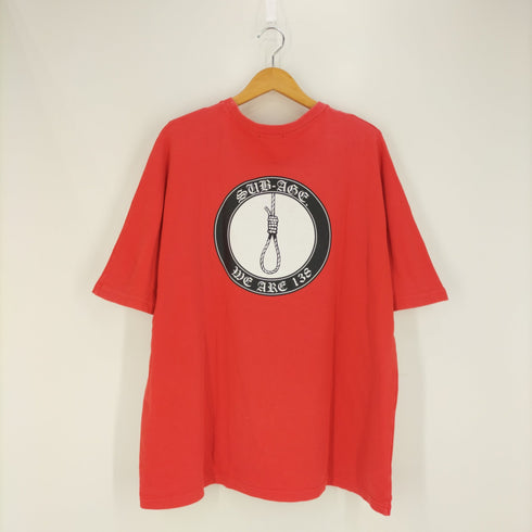 サベージ SUB-AGE. バックプリント ストレッチクルーネックTシャツ メンズ JPN:2
