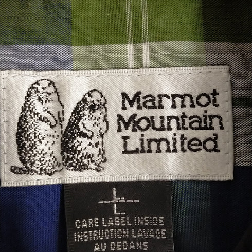 マーモット MARMOT チェック レギュラーカラーシャツ レディース import:L