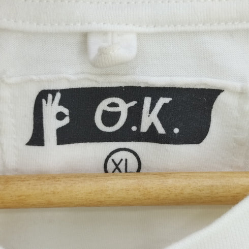 オーケー O.K. 刺繍 クルーネックTシャツ メンズ JPN:XL