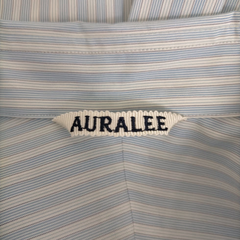 オーラリー AURALEE 23SS FINX POLYESTER STRIPE SHIRT メンズ 3