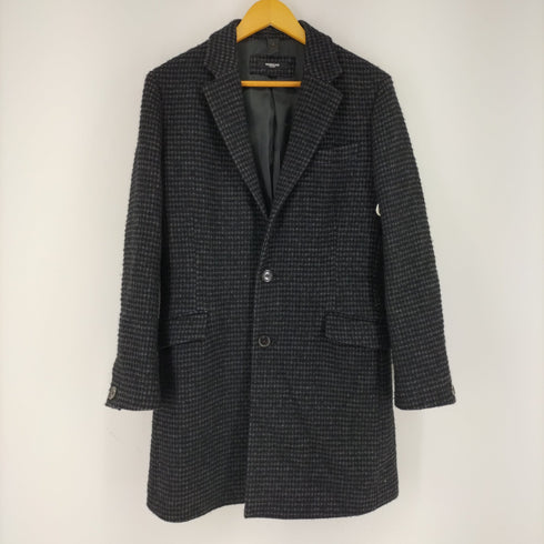 モルガンオム MORGAN HOMME ウールチェックチェスターコート メンズ M