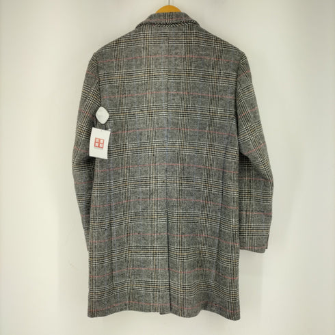 モルガンオム MORGAN HOMME ウールチェックチェスターコート メンズ M