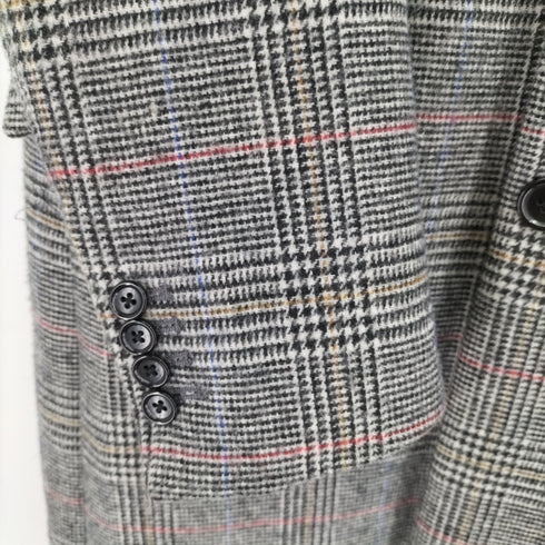 モルガンオム MORGAN HOMME ウールチェックチェスターコート メンズ M