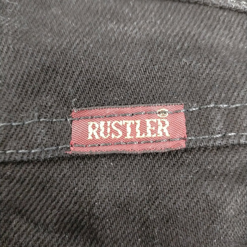 RUSTLER メキシコ製 ブラックデニム パンツ メンズ 30x30