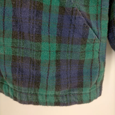 エルエルビーン L.L.Bean 70-80S USA製 ブラックウオッチ コットンプルオーバー レディース