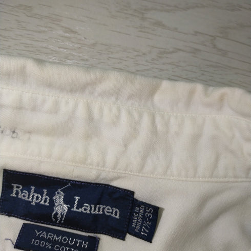 ラルフローレン RALPH LAUREN YARMOUTH ポニー刺繍 BDシャツ メンズ 17.5-35