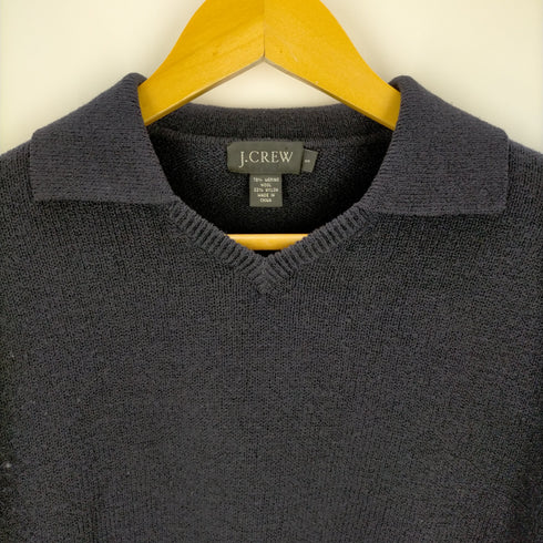 ジェイクルー J.CREW ニットシャツVネックプルオーバー レディース JPN:S