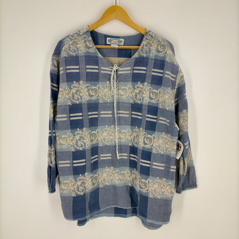 90-00S レースアッププルオーバー 刺繍 レディース FREE