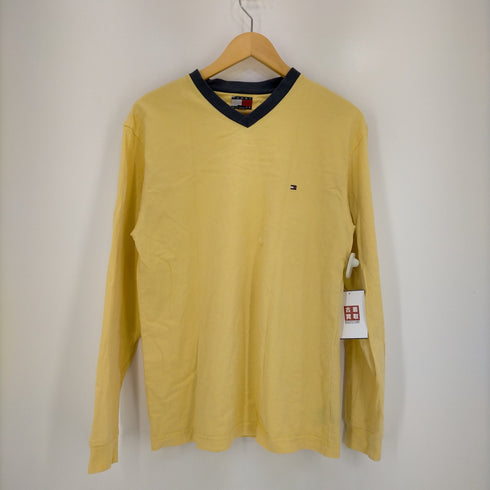 トミーヒルフィガー TOMMY HILFIGER VネックロングスリーブTシャツ メンズ import:S
