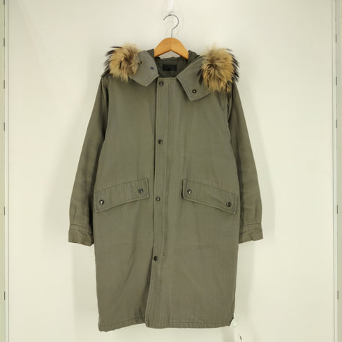 アーペーセー A.P.C. フランス製 ファーフードモッズコート メンズ import:M