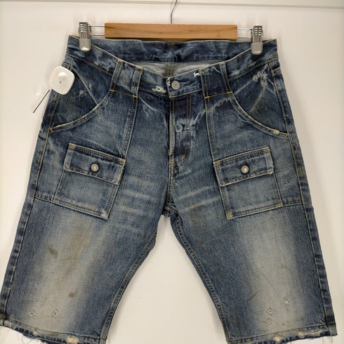 ヒステリックグラマー HYSTERIC GLAMOUR ダメージ ブッシュ デニム ショーツ メンズ