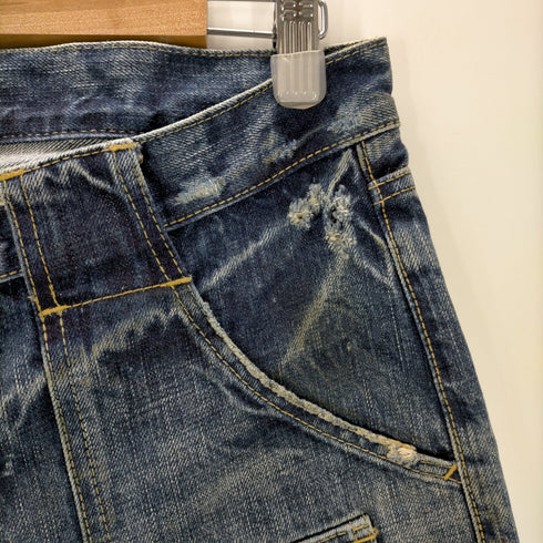 ヒステリックグラマー HYSTERIC GLAMOUR ダメージ ブッシュ デニム ショーツ メンズ