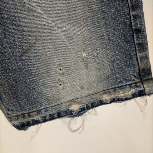 ヒステリックグラマー HYSTERIC GLAMOUR ダメージ ブッシュ デニム ショーツ メンズ