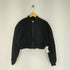 ザラ ZARA DENIM CROPPED PUFFER JACKET レディース M
