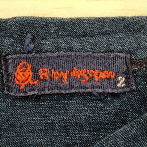 アールバイフォーティーファイブアールピーエム R by 45rpm インディゴ ハート クルーネックTシャツ メンズ JPN:2