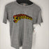 USA製 2枚タグ SUPERMAN ロゴ Tシャツ しみこみプリント コピーライト1977 レーヨン混 シングルステッチ メンズ import:M