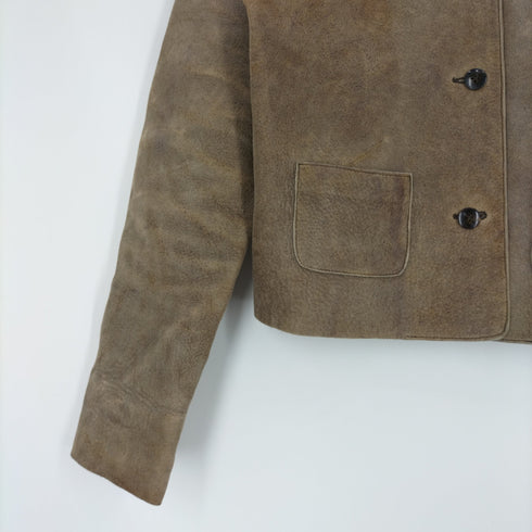 ジルサンダー JILSANDER 90s 本人期 イタリア製 シープレザージャケット レディース 34