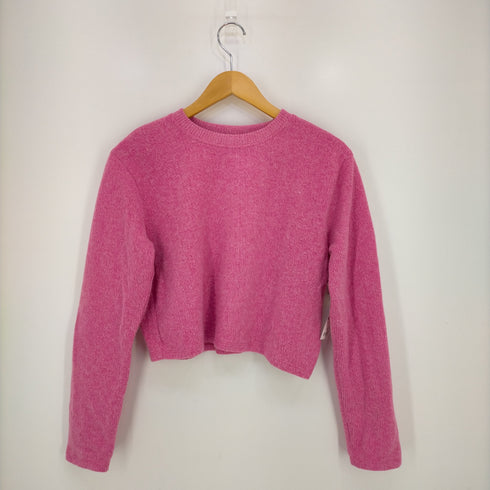 ザラ ZARA クルーネックコットンニット レディース import:S