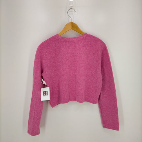 ザラ ZARA クルーネックコットンニット レディース import:S