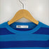 ザラ ZARA ショート丈クルーネックボーダー長袖Tシャツ レディース import:M