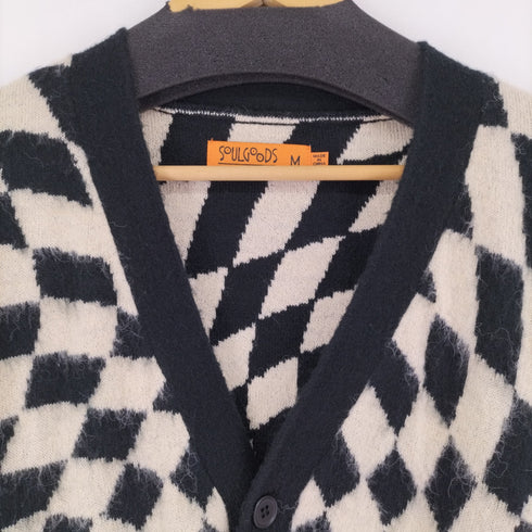 SOULGOODS Checked Mohair Cardigan メンズ JPN:M