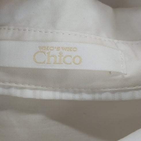 フーズフーチコ whos who Chico バックねじり肩開きシャツ レディース FREE