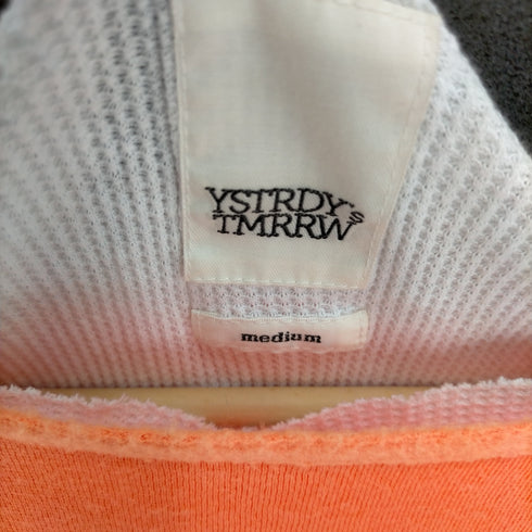 イエスタデイズトゥモロー YSTRDYs TMRRW DOUBLE FACE NEON BAGGY CREW 裏地サーマル ダブルフェイス スウェット メンズ JPN:M