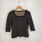 ランバンコレクション LANVIN COLLECTION ウール混 総柄 レーヨンニットソー レディース JPN:40