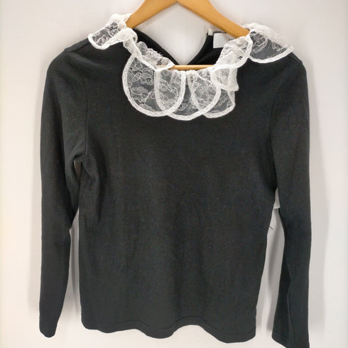 her. レースカラー 長袖Tシャツ レディース 1