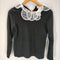 her. レースカラー 長袖Tシャツ レディース 1