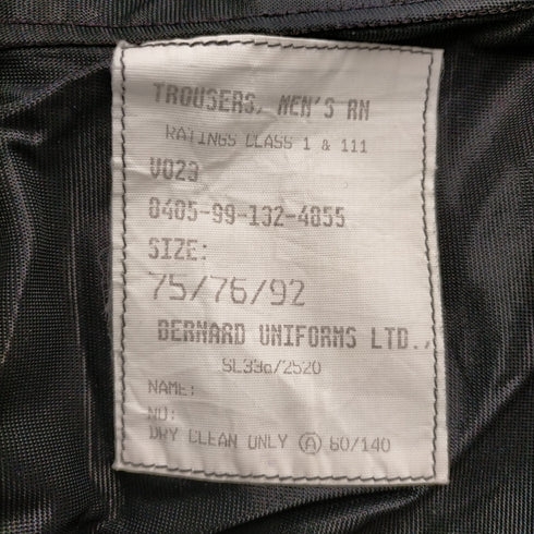 ブリティッシュアーミー BRITISH ARMY イギリス軍 BARRAK DRESS TROUSERS メンズ 75/76/92