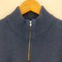 ポールスチュアート Paul Stuart スコットランド製 アンゴラ混ハーフジップドライバーズニット メンズ 40