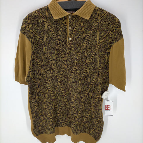 BAN-LON ヴィンテージ ナイロン S/S ニット ポロ メンズ import:L