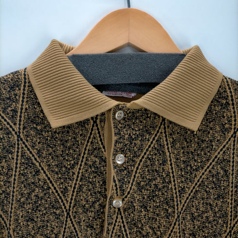 BAN-LON ヴィンテージ ナイロン S/S ニット ポロ メンズ import:L