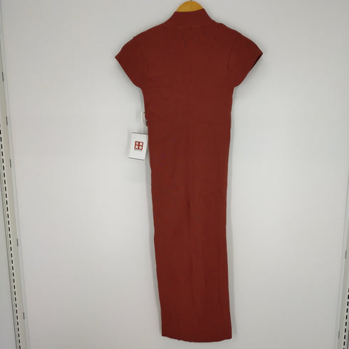 ザラ ZARA フロントホック リブニットワンピース レディース import:S