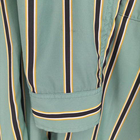 ハフ HUF OPEN COLLAR STRIPE SHIRTS メンズ L