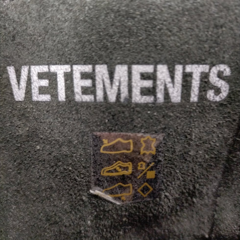 ヴェトモン VETEMENTS 1480VTM BORDER LINE FAKE ダメージ加工サイドジップブーツ メンズ US10.5