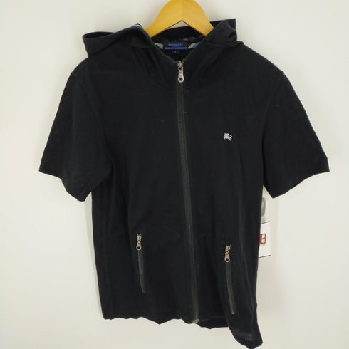 バーバリーブルーレーベル BURBERRY BLUE LABEL メッシュS/Sジップアップパーカー レディース JPN:L