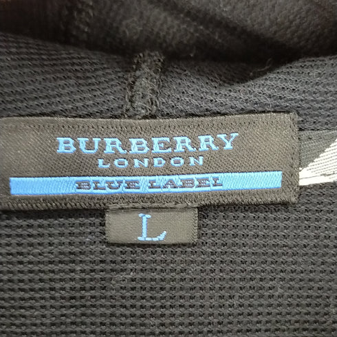 バーバリーブルーレーベル BURBERRY BLUE LABEL メッシュS/Sジップアップパーカー レディース JPN:L