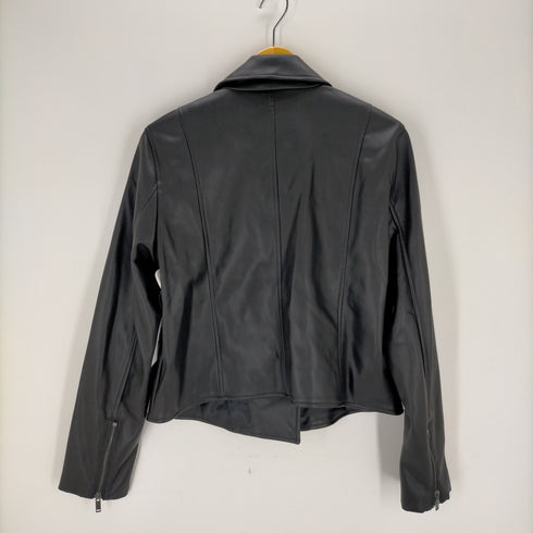 ギャップ Gap 23SS V-FAUX LEATHER フェイクレザー ライダースジャケット レディース JPN:L