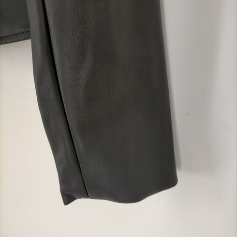 ギャップ Gap 23SS V-FAUX LEATHER フェイクレザー ライダースジャケット レディース JPN:L